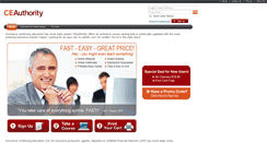 Desktop Screenshot of ceauthority.com
