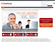 Tablet Screenshot of ceauthority.com